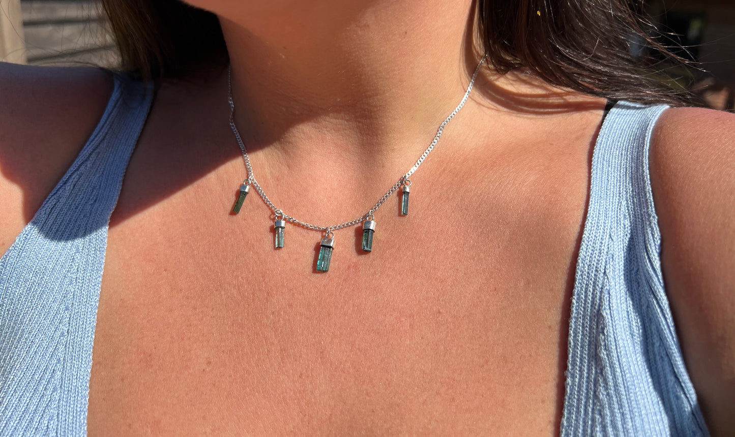 Collar Turmalinas en bruto