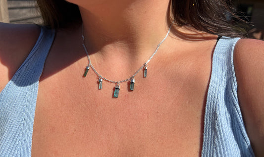 Collar Turmalinas en bruto