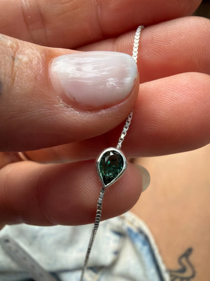 Choker turmalina verde